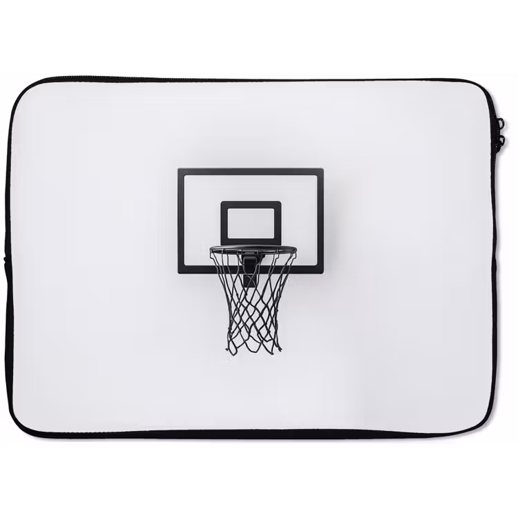 Basketbalbord - Minimalistisch - Zwart laptophoes neopreen klein -zkaufland3dotto