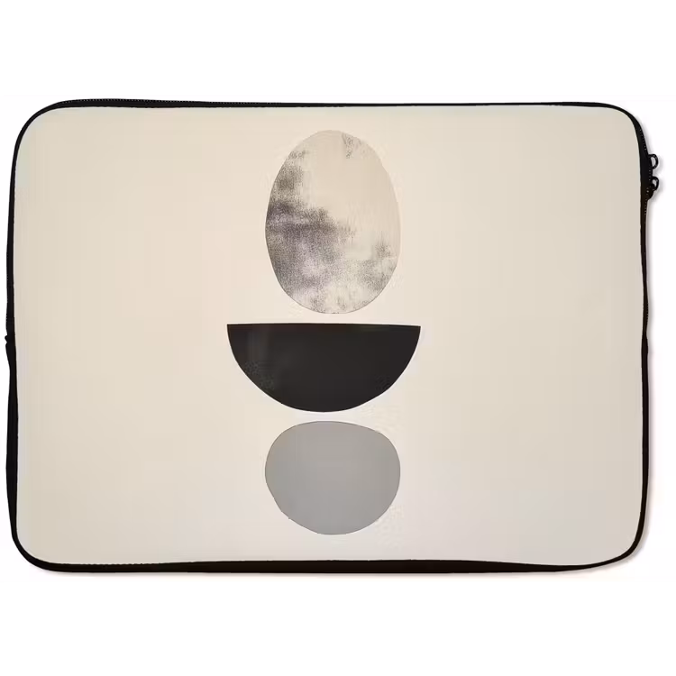Beige - Japandi - Wabi sabi laptophoes neopreen klein -zkaufland3dotto