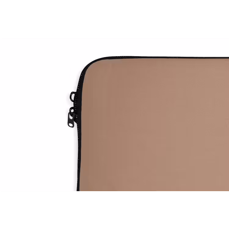 Beige - Kleur - Roze laptophoes neopreen klein 279 -detail