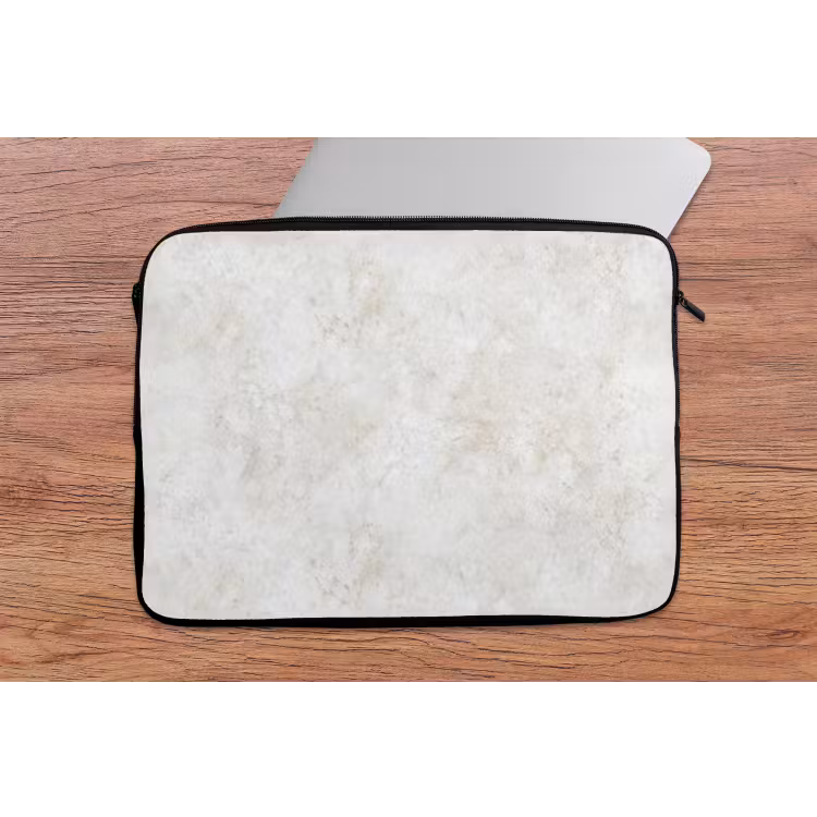 Beige - Marmer - Aders laptophoes neopreen klein 279 -tafel