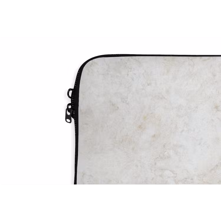 Beige - Marmer - Aders laptophoes neopreen klein 279 -detail