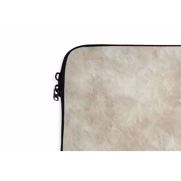 Beige - Reliëfstructuur - Natuursteen laptophoes neopreen klein 279 -detail