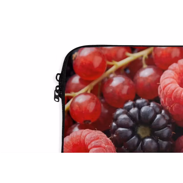 Bessen - Mix - Vers - Eten - Kleurrijk laptophoes neopreen klein -detail