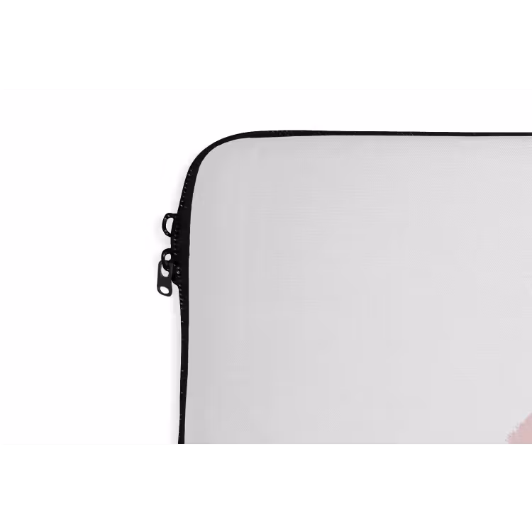 Bisous - Lip - Wit - Rood laptophoes neopreen klein -detail