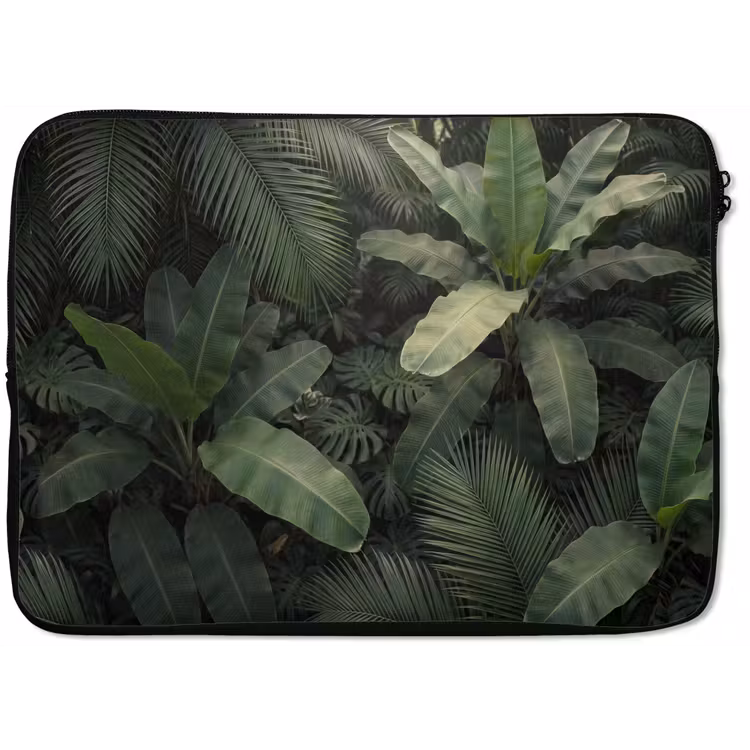 Bladeren - Groen - Tropisch - Natuur laptophoes neopreen klein -zkaufland3dotto
