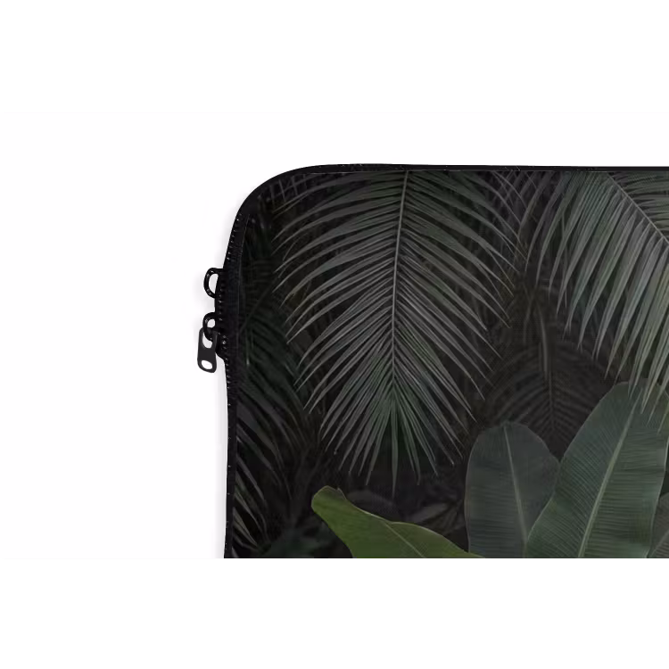 Bladeren - Groen - Tropisch - Natuur laptophoes neopreen klein -detail