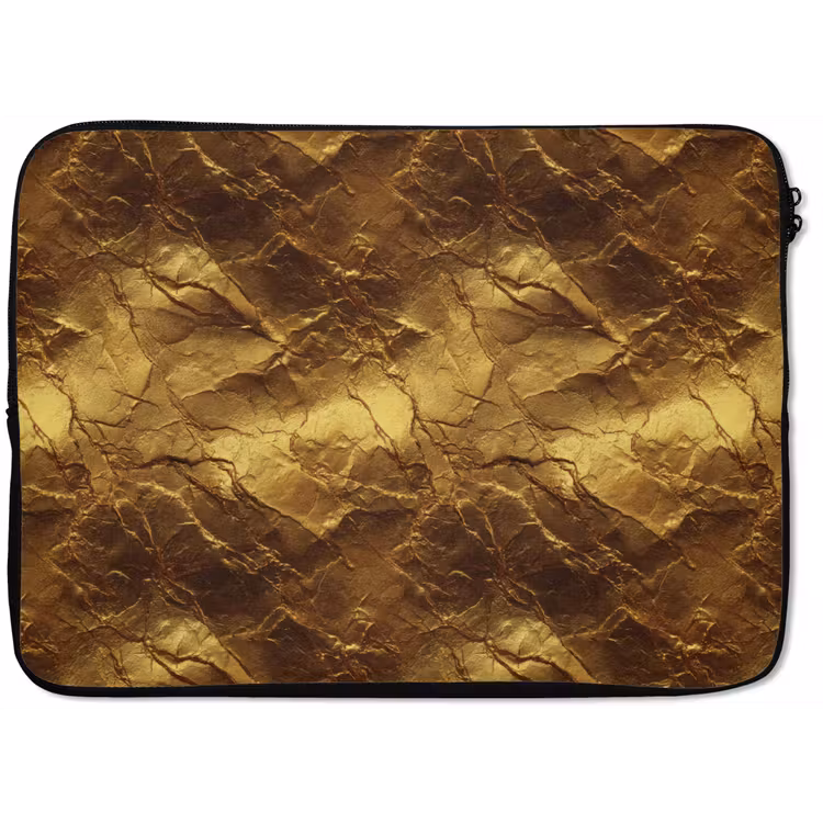 Bladgoud - Textuur - Goud laptophoes neopreen klein 279 -zkaufland3dotto