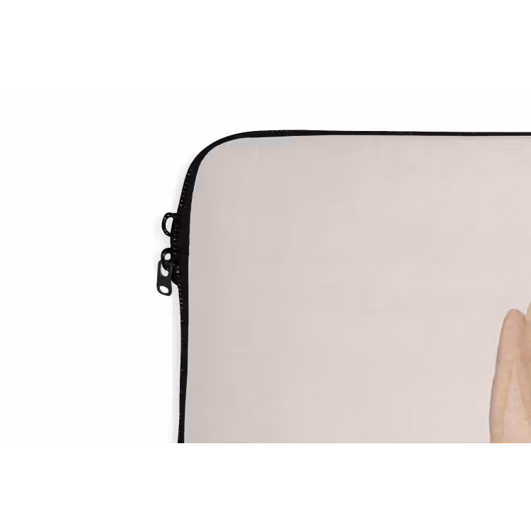 Bloemen - Bloemblad - Natuur - Aquarel - Beige laptophoes neopreen klein -detail