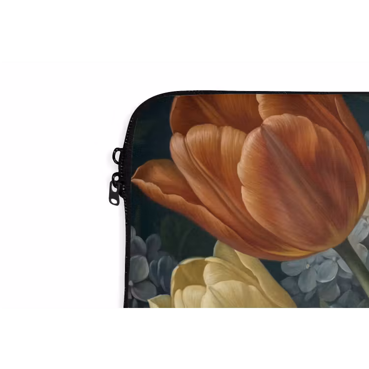 Bloemen - Boeket - Natuur - Klassiek - Donker laptophoes neopreen klein -detail