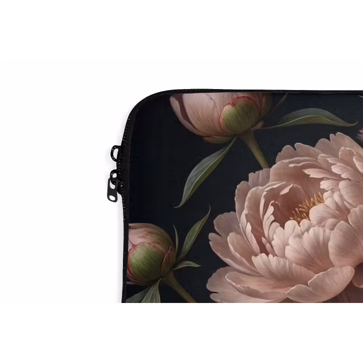 Bloemen - Boeket - Natuur - Modern - Donker laptophoes neopreen klein -detail