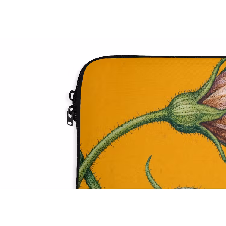Laptophoes Bloemen - Botanisch - Geel - Bloemen - Botanisch - Geel laptophoes neopreen klein