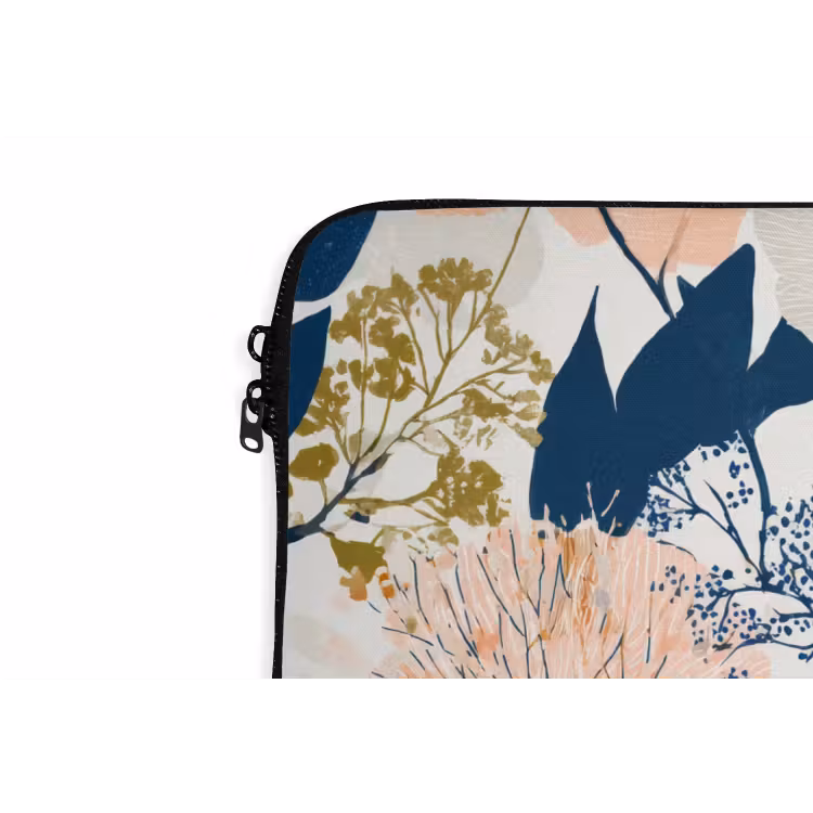 Bloemen - Botanisch - Kleurrijk laptophoes neopreen klein 279 -detail