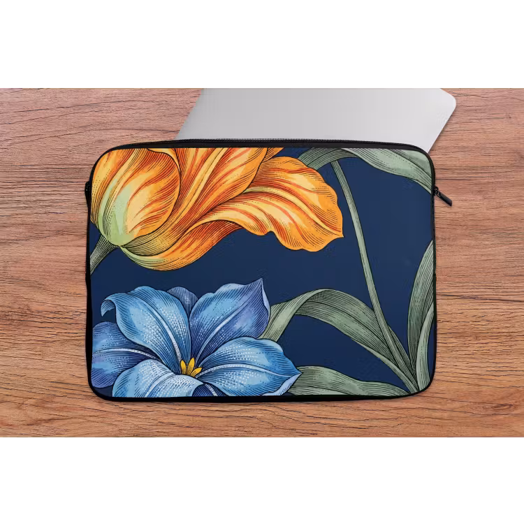 Laptophoes Bloemen - Botanisch - Patroon - Bloemen - Botanisch - Patroon laptophoes neopreen klein
