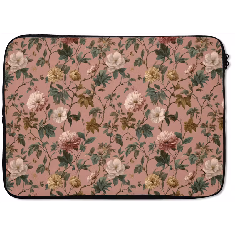 Bloemen - Klassiek - Roze laptophoes neopreen klein 279 -zkaufland3dotto