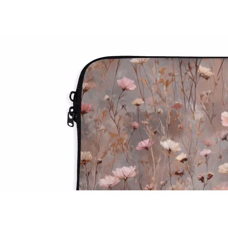 Bloemen - Wild - Pastel laptophoes neopreen klein 279 -detail