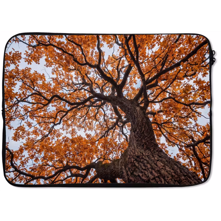 Boom - Bladerdak - Herfst - Oranje - Sfeervol laptophoes neopreen klein -zkaufland3dotto