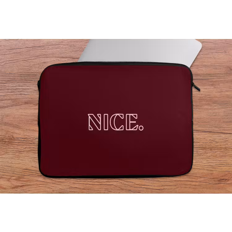 Bordeaux - Nice - minimalistisch laptophoes neopreen klein -tafel