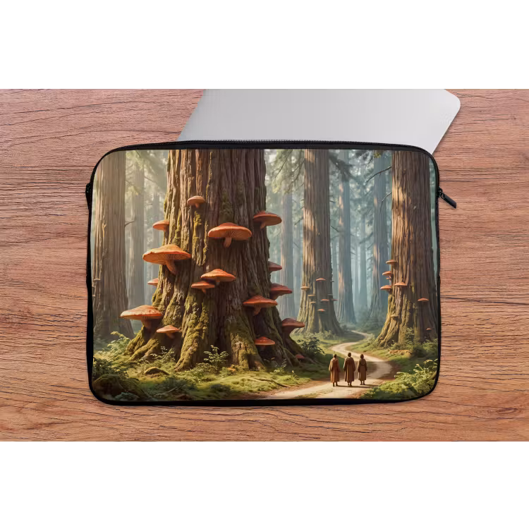 Laptophoes Bos - Bomen - Natuur - Bos - Bomen - Natuur laptophoes neopreen klein