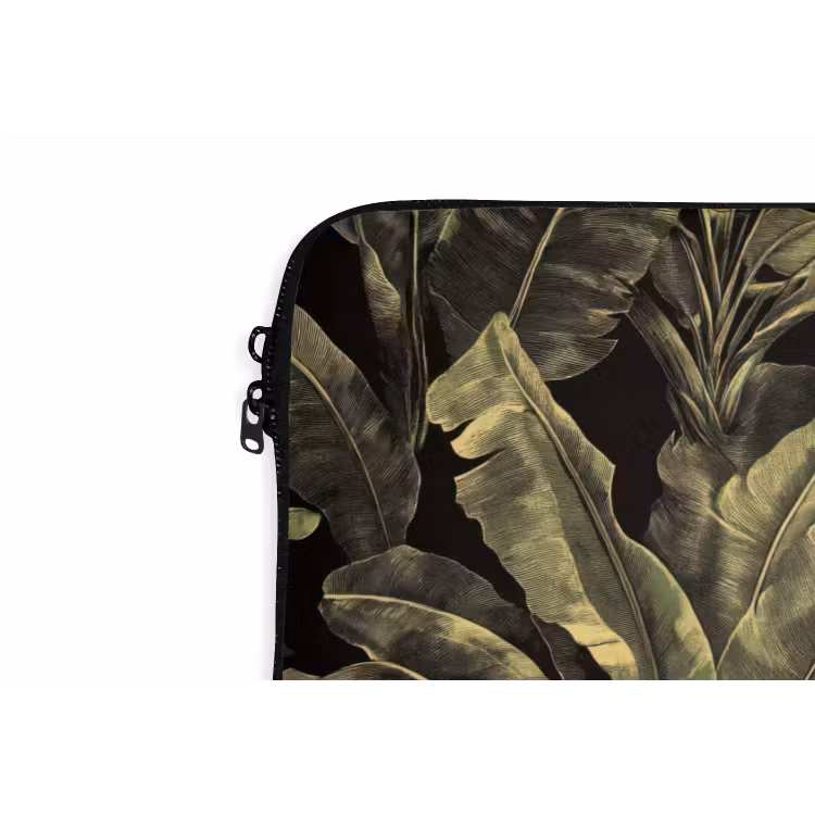Botanisch - Bladeren - Groen laptophoes neopreen klein 279 -detail