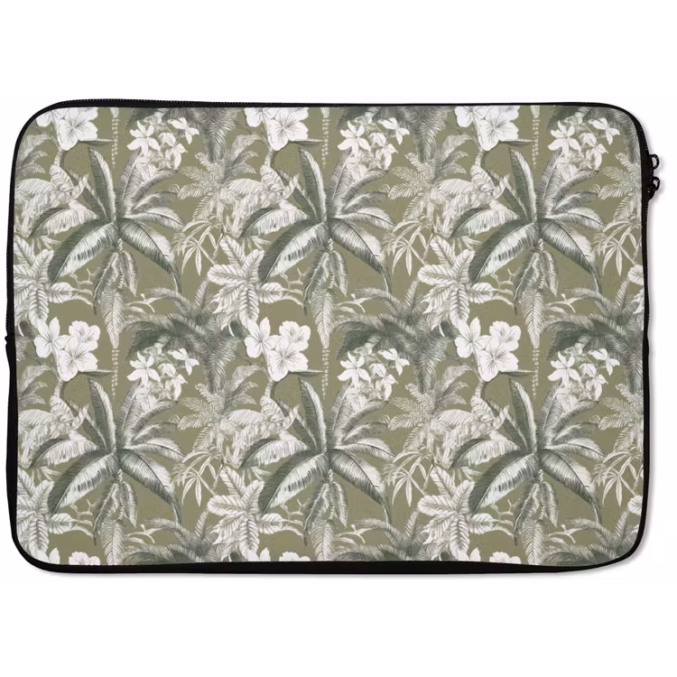 Botanisch - Bloemen - Groen laptophoes neopreen klein 279 -zkaufland3dotto
