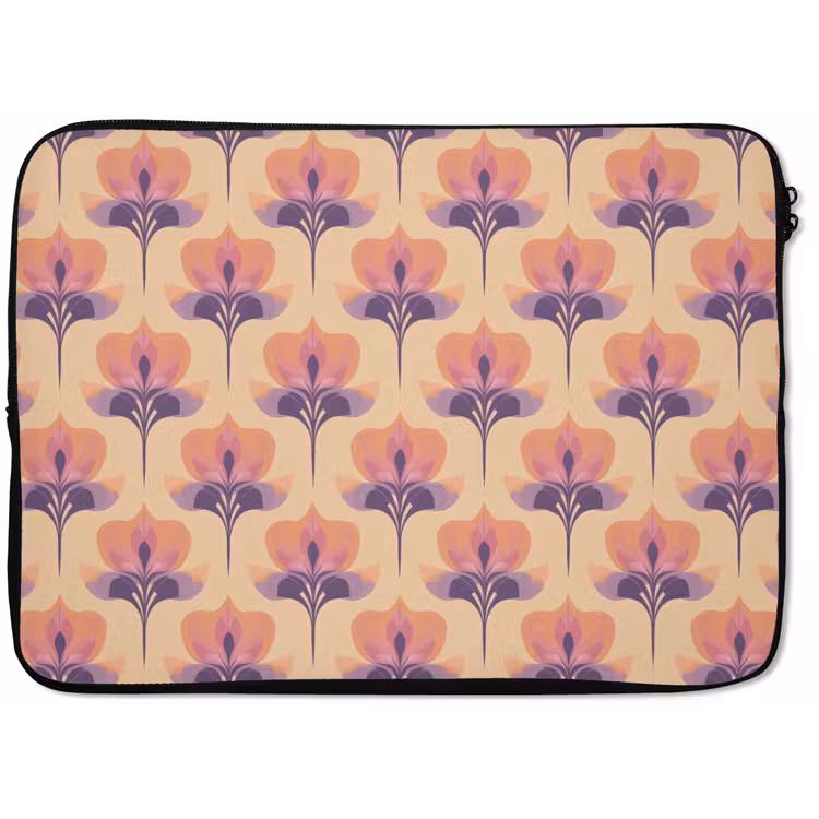 Botanisch - Patroon - Pastel laptophoes neopreen klein 279 -zkaufland3dotto