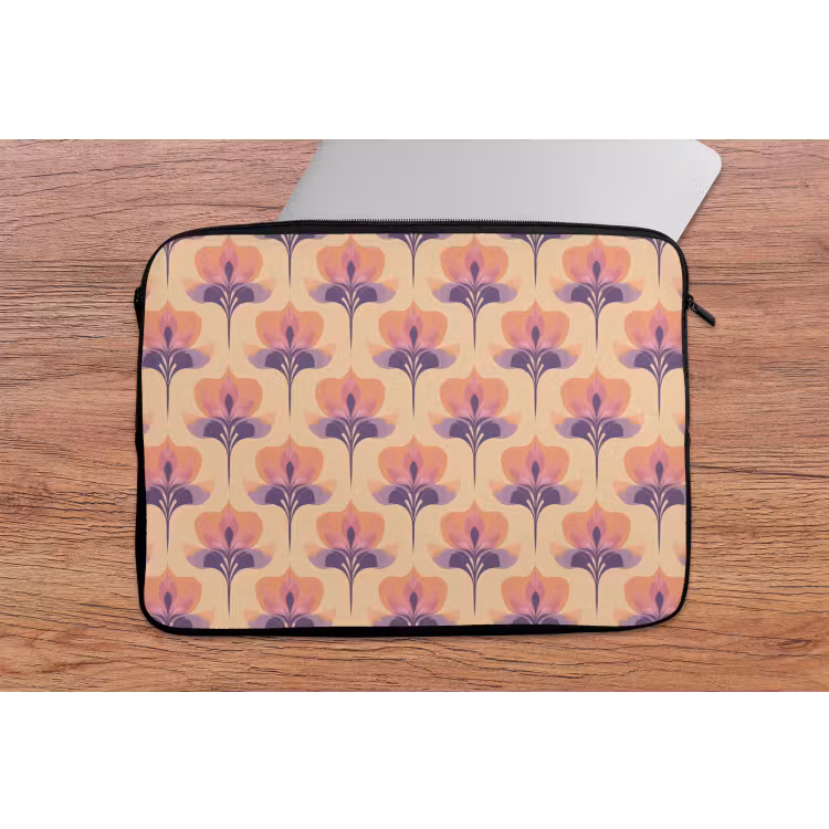Botanisch - Patroon - Pastel laptophoes neopreen klein 279 -tafel