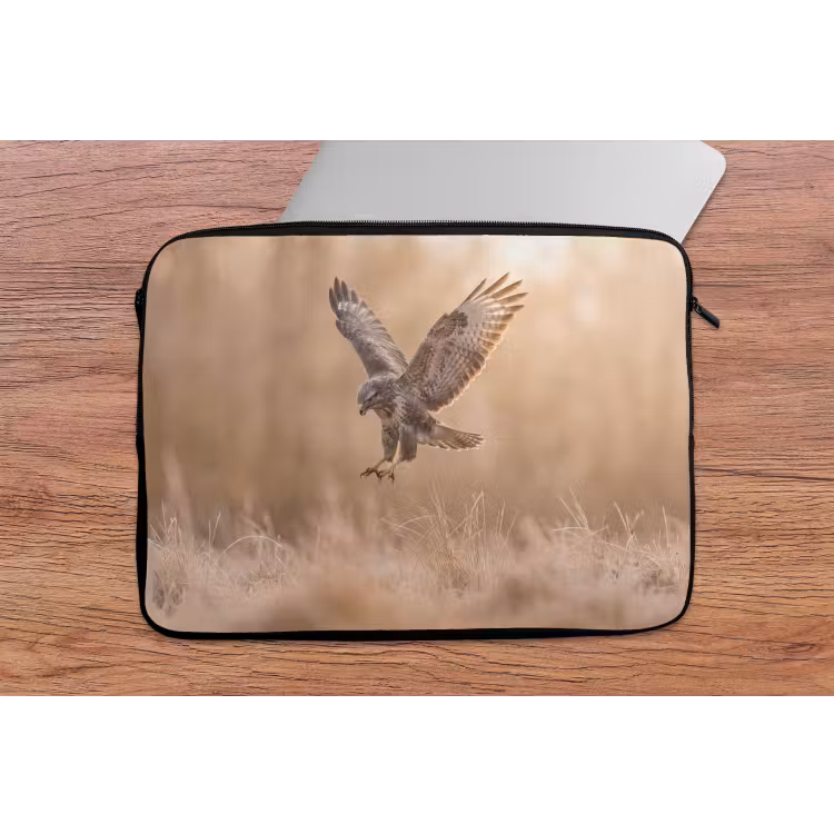Buizerd - Roofvogel - Natuur - Bruin laptophoes neopreen klein -tafel