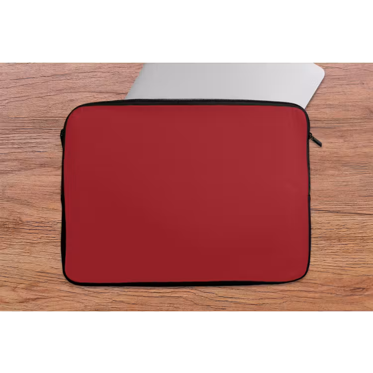 Burgundy - Wine - Rood laptophoes neopreen klein 279 -tafel