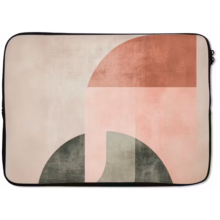 Cirkel - Abstract - Roze laptophoes neopreen klein -zkaufland3dotto