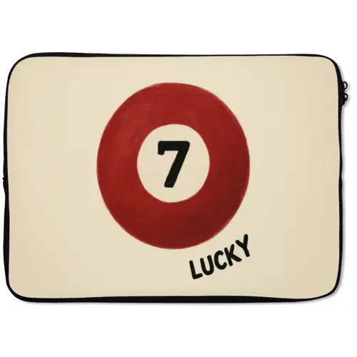 Cirkel - Zeven - Lucky - Rood laptophoes neopreen klein -zkaufland3dotto
