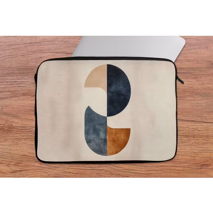 Cirkels - Abstract - Kleurrijk laptophoes neopreen klein -tafel