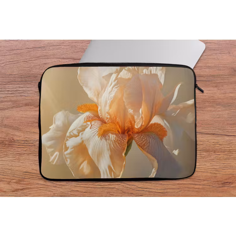 Close up - Oranje - Iris laptophoes neopreen klein -tafel