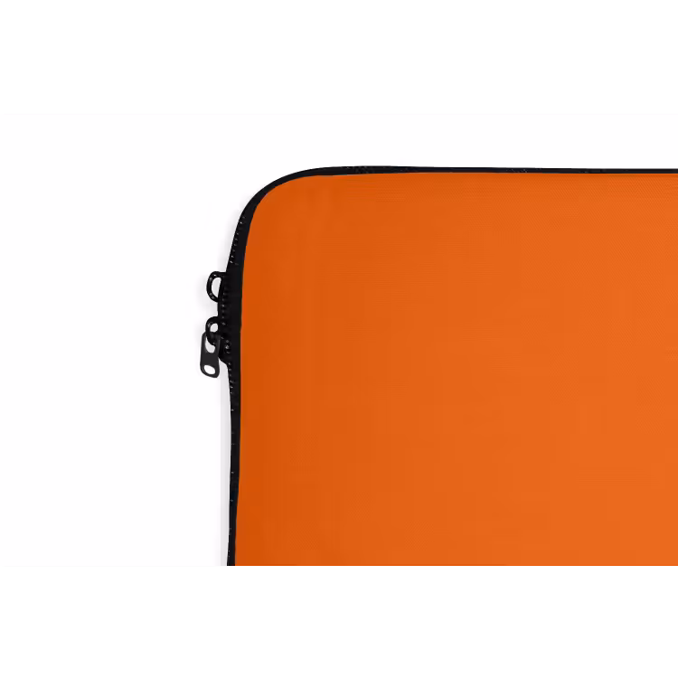 Cool - Oranje - Groen laptophoes neopreen klein -detail