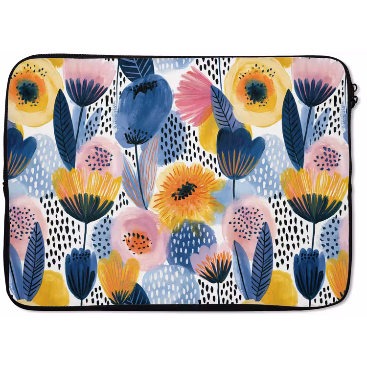 Creatief - Patroon - Kleurrijk laptophoes neopreen klein 279 -zkaufland3dotto