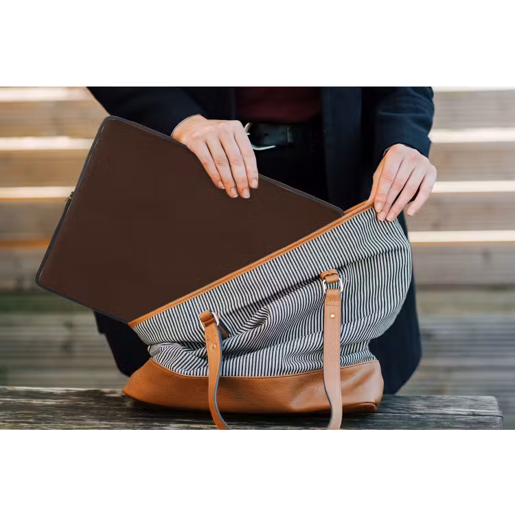 Dark - Chocolate - Bruin laptophoes neopreen klein 279 -tas