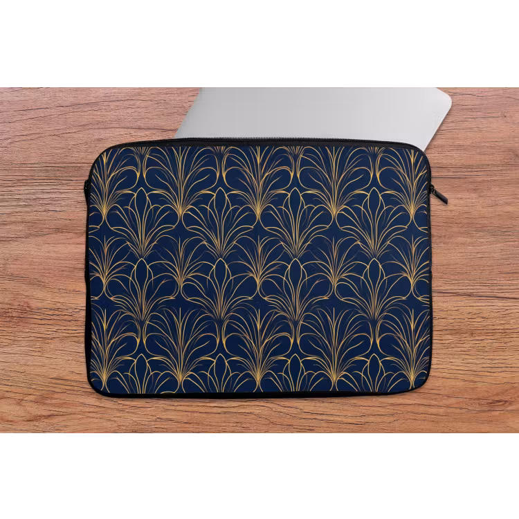 Deco - Waaier - Blauw laptophoes neopreen klein 279 -tafel