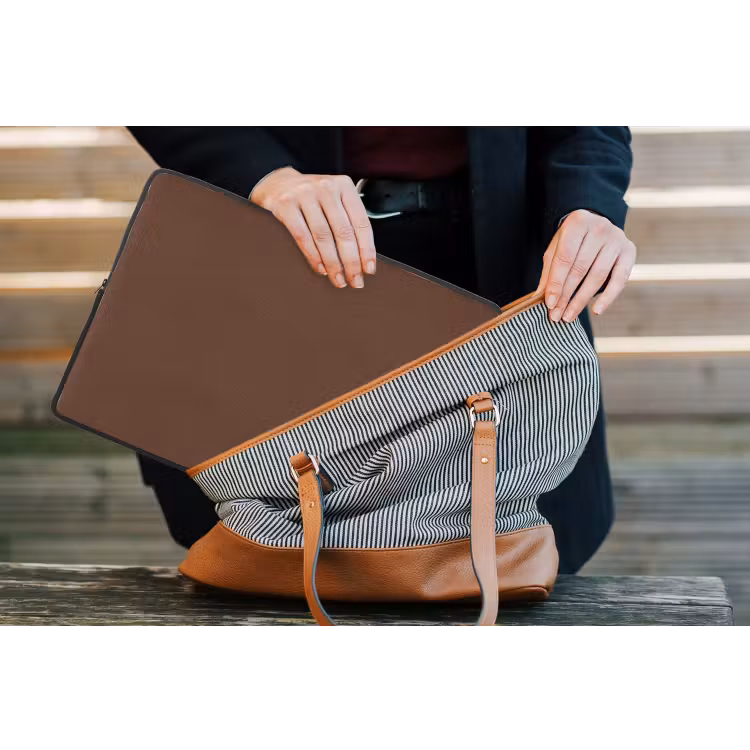 Deep - Clay - Brown - Bruin laptophoes neopreen klein 279 -tas