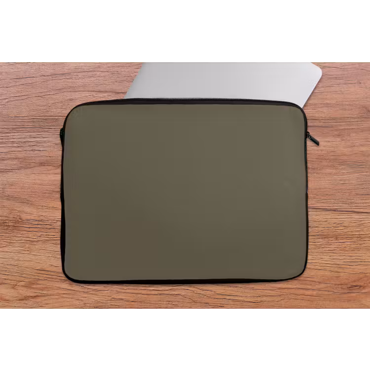 Deep - Khaki - Groen laptophoes neopreen klein 279 -tafel