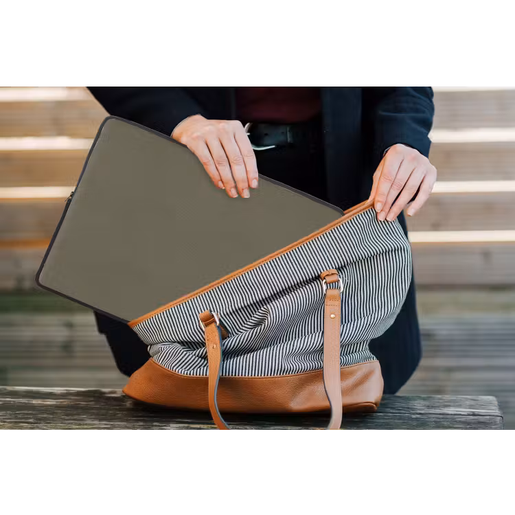 Deep - Khaki - Groen laptophoes neopreen klein 279 -tas