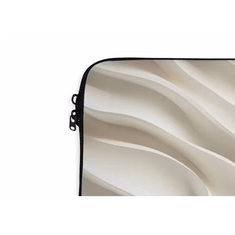Diagonaal - Golven - Crème laptophoes neopreen klein 279 -detail