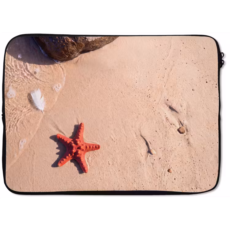 Dieren - Strand - Zee - Natuur - Rood laptophoes neopreen klein -zkaufland3dotto