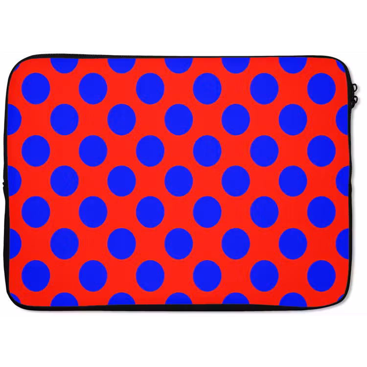 Dots - Klassiek - Rood laptophoes neopreen klein 279 -zkaufland3dotto