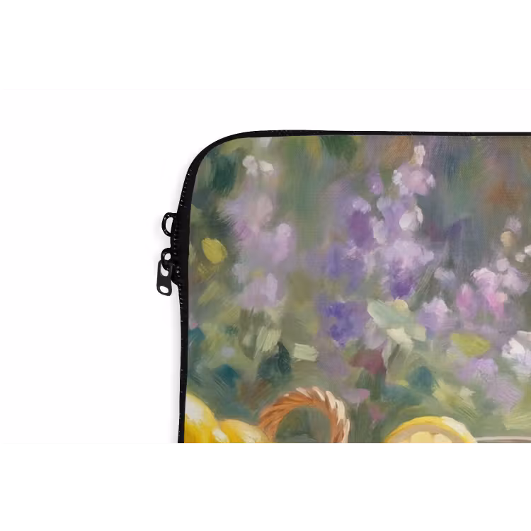 Drank - Citroen - Zomer - Tuin - Geel laptophoes neopreen klein -detail
