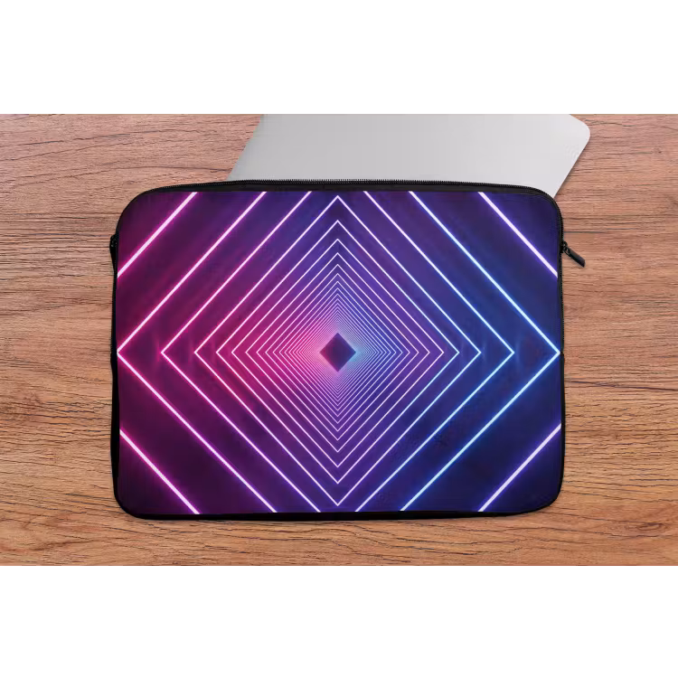 Driedimensionaal - Tunnel - Ruimte laptophoes neopreen klein -tafel