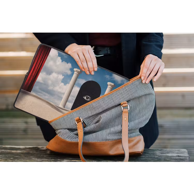 Laptophoes Droom - Woestijn - Oog - Droom - Woestijn - Oog laptophoes neopreen klein