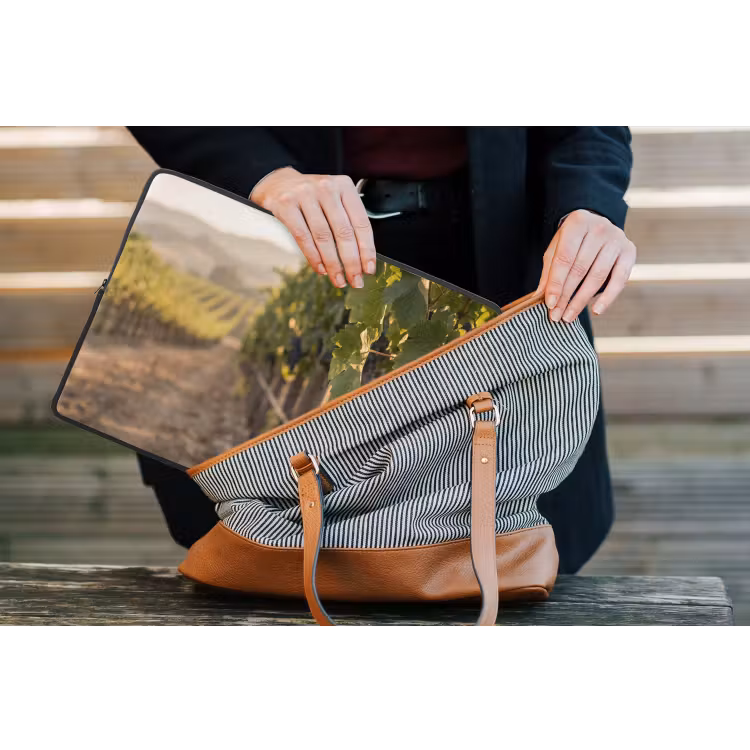 Druiven - Wijngaard - Zonlicht laptophoes neopreen klein -tas
