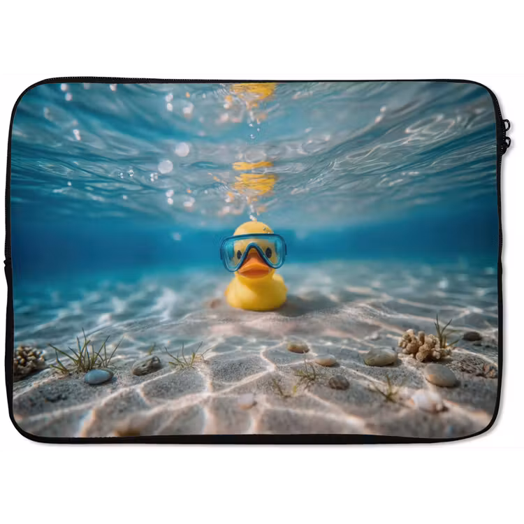 Duikbril - Eend - Water laptophoes neopreen klein -zkaufland3dotto