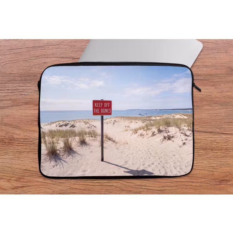 Duin - Bord - Kust - Landschap - Rood laptophoes neopreen klein -tafel