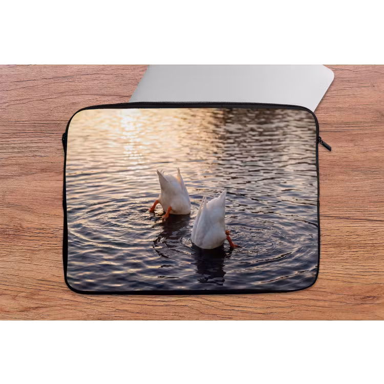 Eenden - Water - Natuur laptophoes neopreen klein -tafel