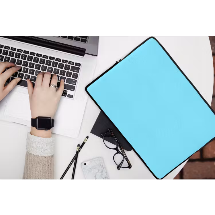 Electric - Cyan - Blauw laptophoes neopreen klein 279 -bureau
